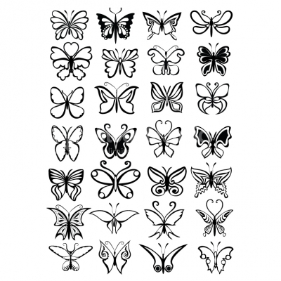 Butterfly set - Illustration