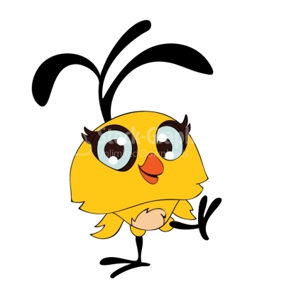 Chick boy cartoon - Illustration