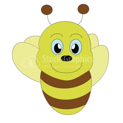 Cute Bee - Illustration