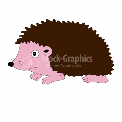 Cute hedgehog cartoon - Illustration