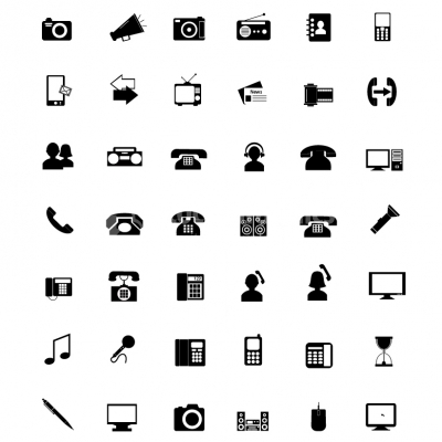 Electronics icons  - Illustration