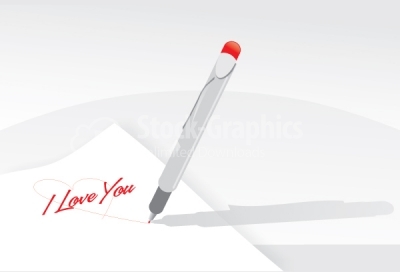 Letter with i love you