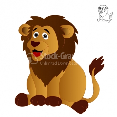 Lion Cartoon - Illustration