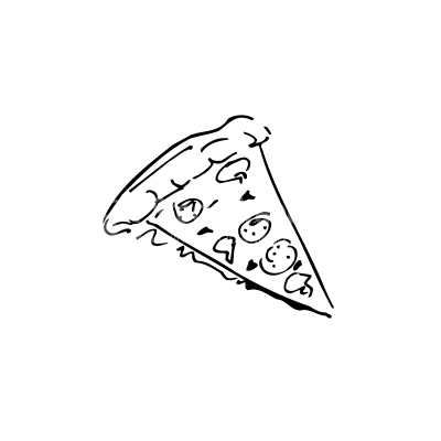 Pizza Lineart Vector Clipart