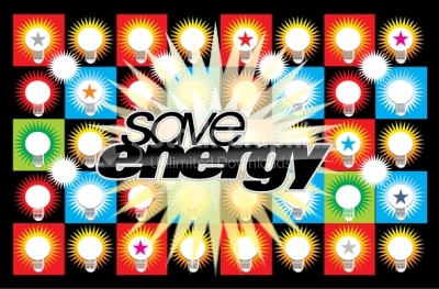 Save energy vector background