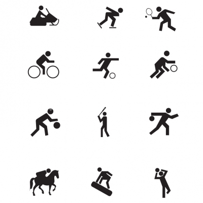 Sport Icons - Black Series - Illustration