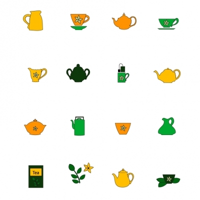 Tea accessories - Illustration