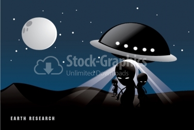UFO vector background