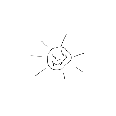 Vector illustration of the sun
